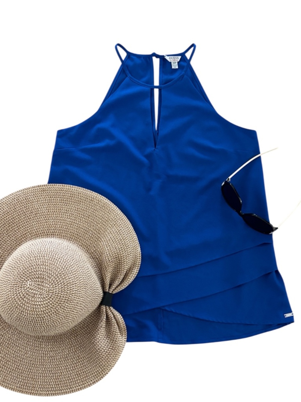 Guess Halter Neck Camisole - Blue Size XS